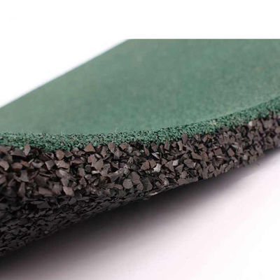 Interlocking Tiles 20X20X1 Heavy Duty Rubber Tile Green Non-Slip Outdoor Rubber Flooring Mat For Playground Park