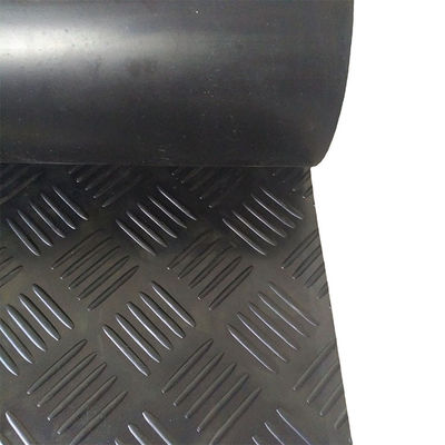 Five-Barred Pattern Surface Checker Patterned Rubber Flooring Matting For Horse Stable Equestrian Area