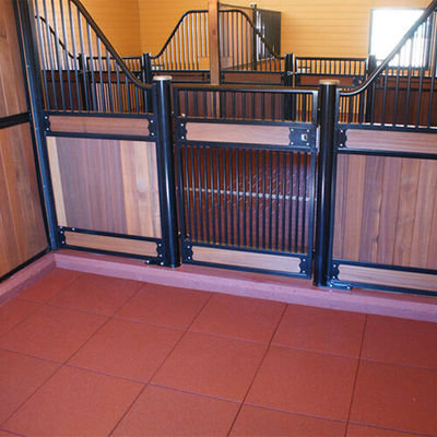 NR SBR Heavy Weight Anti Slip Rubber Horse Stable Floor Mats Tiles Flex Grooves Design