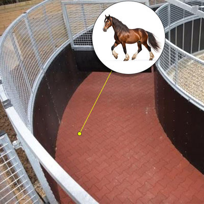 Farm Colorful Rubber I Beam Tiles Dog Bone Mats Horse Walker Mats