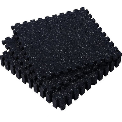 0.79 Inch Gym Flooring For Home Gym, 6 Tiles Exercise Equipment Mats With Rubber Top