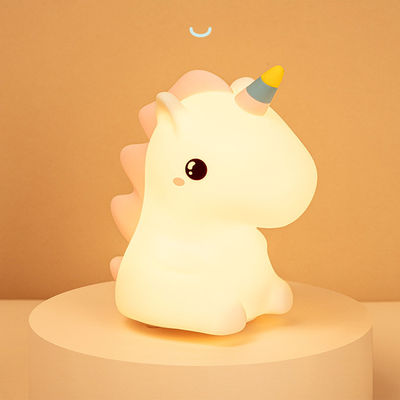 Nice Dream Unicorn Silicone Night Lamp For Kids 8 Color Changing Baby Night Light With Remote Timer