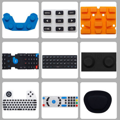 Silicone Rubber Keypad Remote Keypad Customized Laser Carving Conductive Rubber Buttons Silicone Keyboard Keycaps