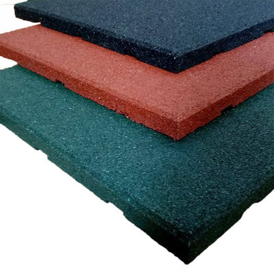 Rubber Horse Stable Mats Heavy Duty 500 X 500 X 30mm Equine Hammer Top Strong Adhesion On The Back